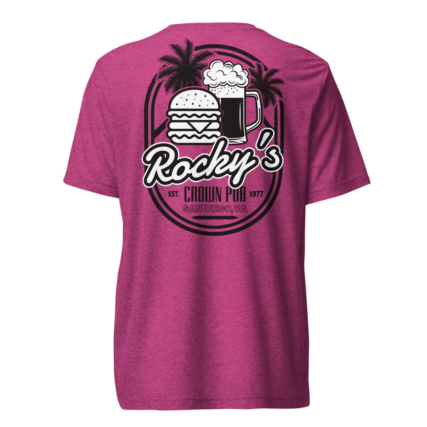 Rocky's Short Sleeve T-Shirt Burger & Brew Logo